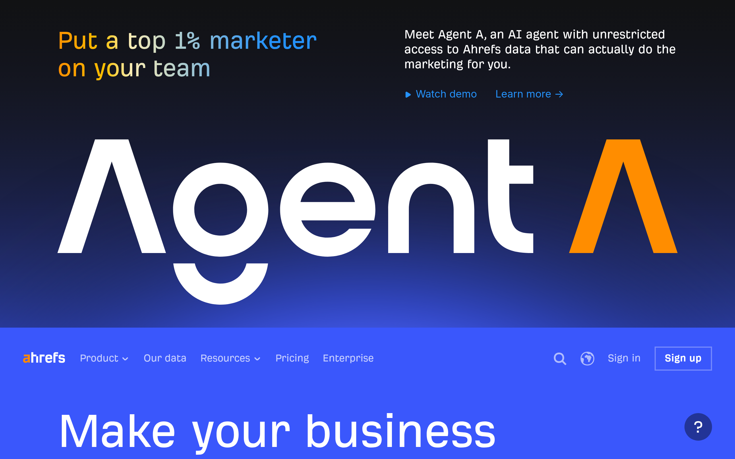 Ahrefs AI скриншот