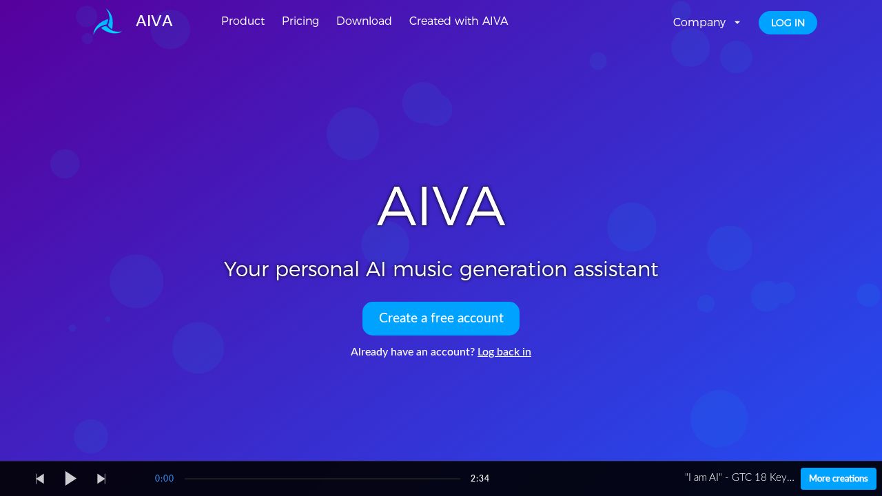 AIVA скриншот