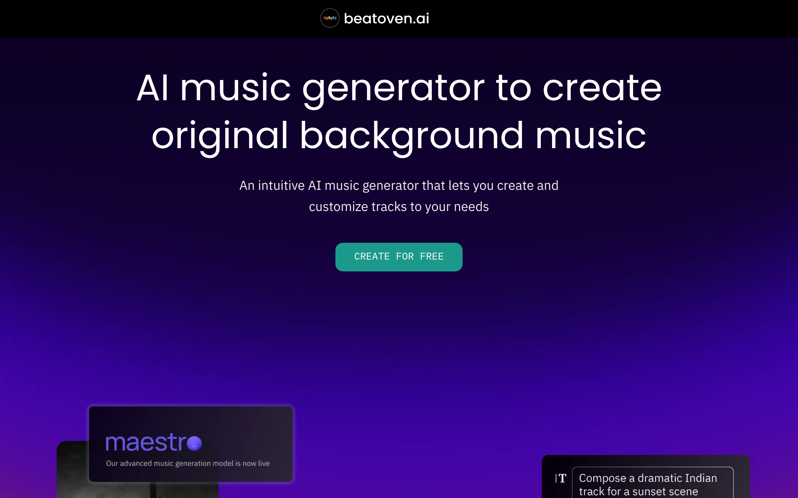 Beatoven.ai скриншот