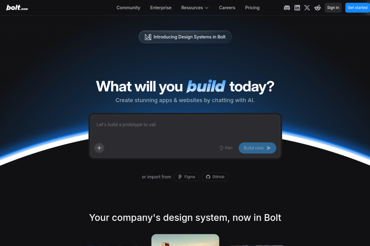 Bolt.new скриншот