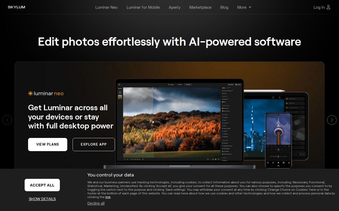 Luminar Neo скриншот