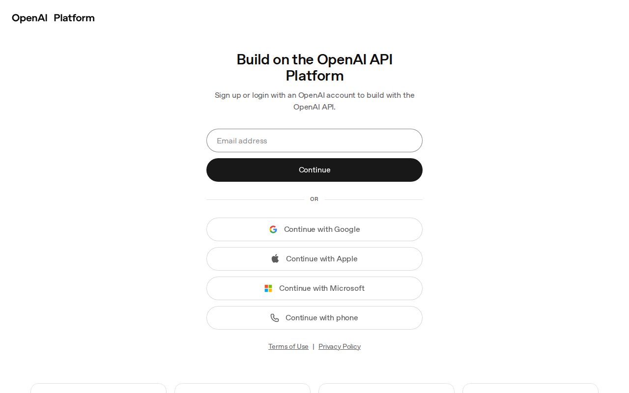 OpenAI API скриншот