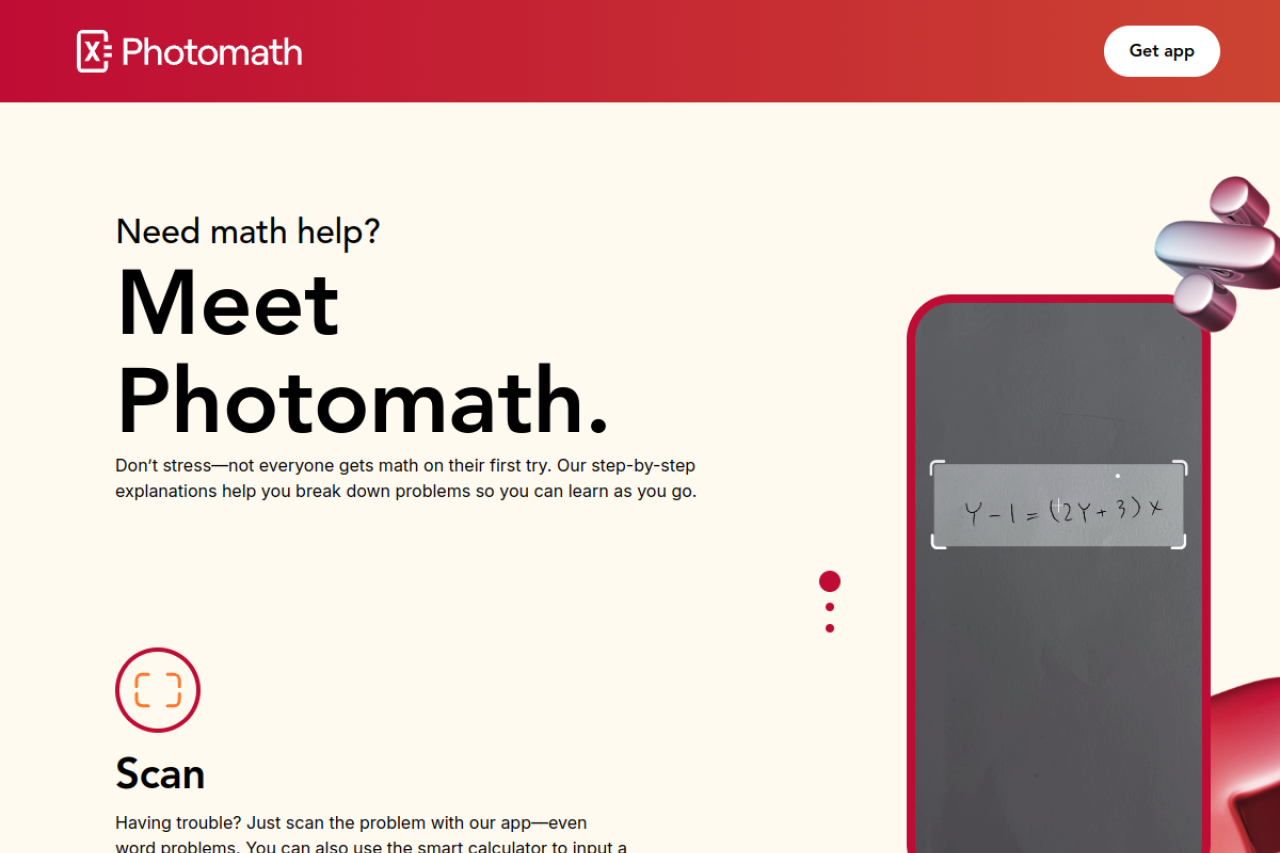 Photomath скриншот