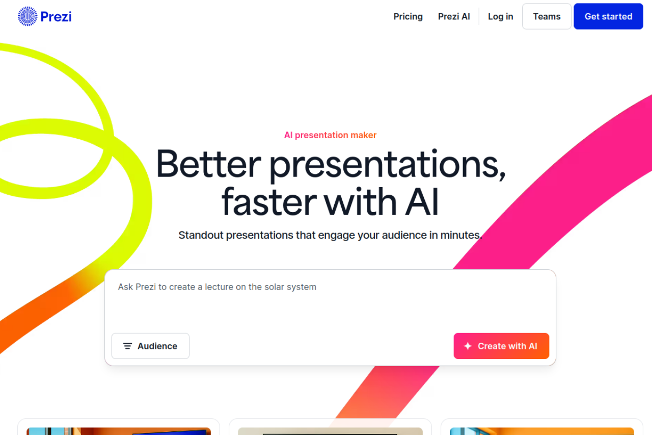 Prezi AI скриншот