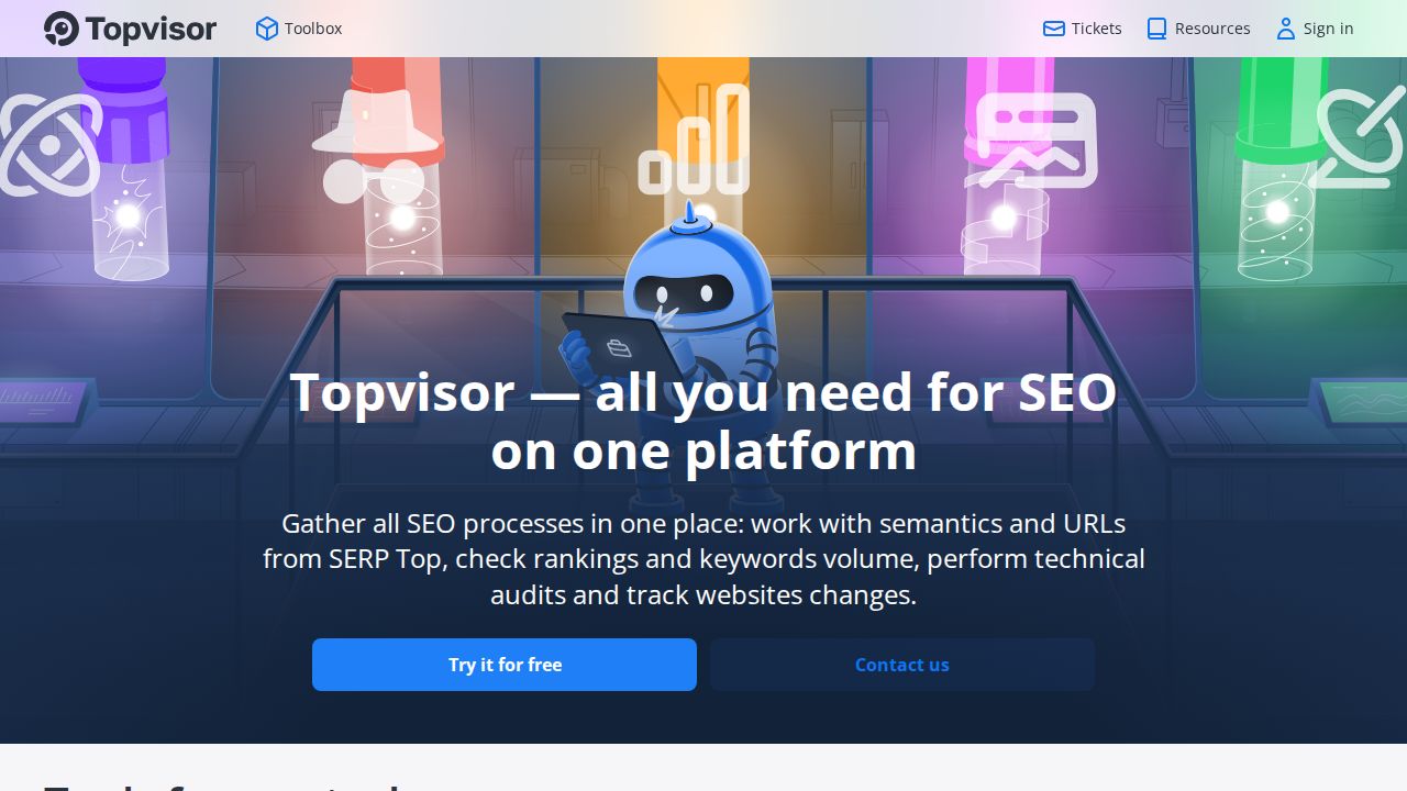 Topvisor скриншот