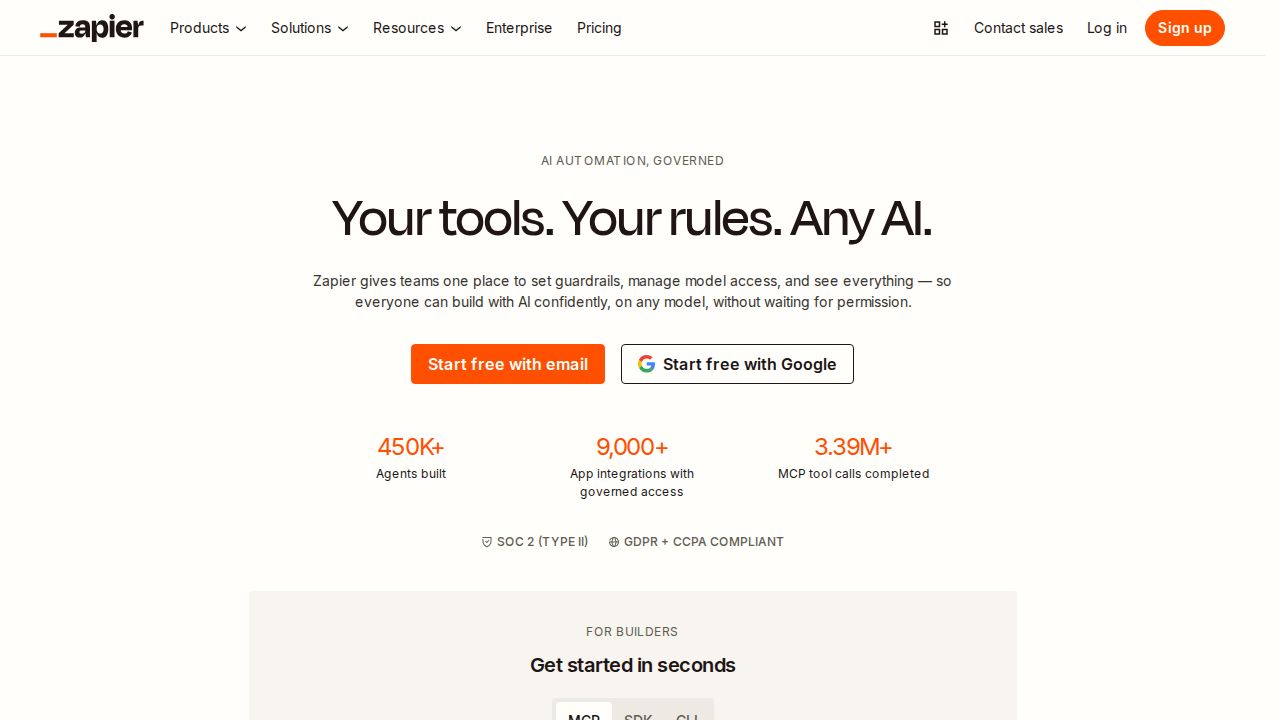 Zapier AI скриншот